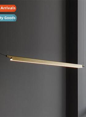 Scinavian restaurant ins fice frt desk lg pendant light bar