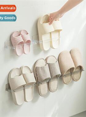 Bathroom slipper rack toilet wall hanging rack draining rack