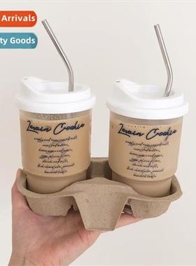 2023 transparent cfee cup couple blogger spring  summer ins