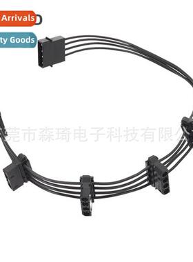 Large 4Pin Power  Large 4D Port IDE Extensi Cable 1 in 5 D P