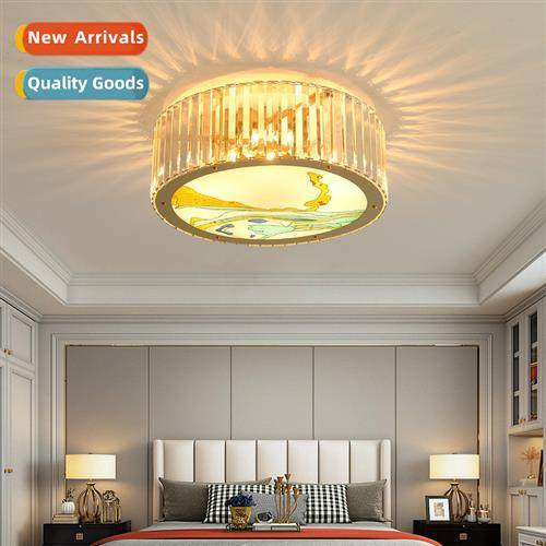 New Chinese style ceiling light living room lamp enamel bedr