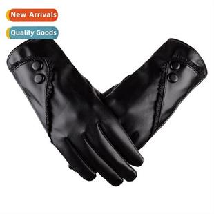 simulati lear Double Korean ladies gloves versi buckle