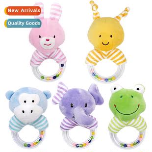 Infant plush carto cute animal h rattles grip toys baby soot