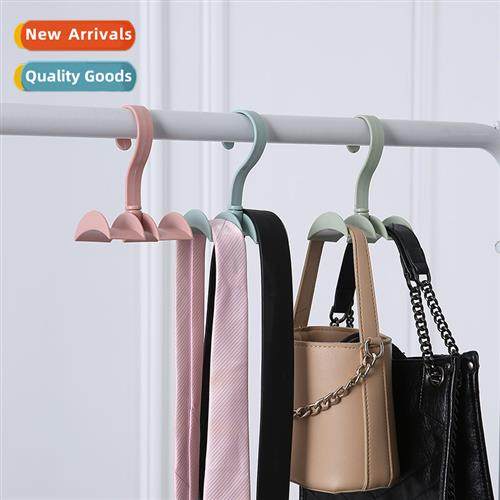 Rotatable closet bag organizer for home use nail-free hooks