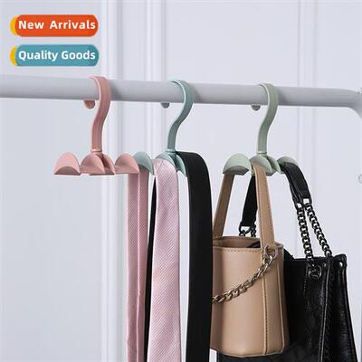 Rotatable closet bag organizer for home use nail-free hooks