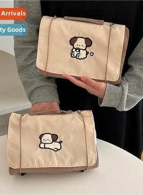 milk tea dog carto makeup bag large capacy high value mesh r