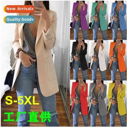 2021 fashi lapel Slim cardigan temperament su jacket women