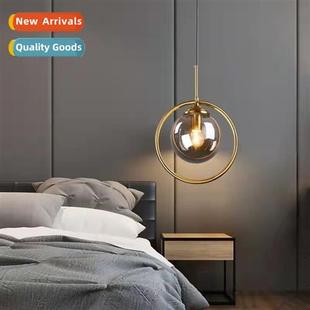 Scinavian lamps  lanterns modern simple bedroom bedside chel
