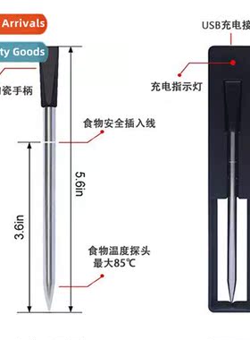 Wireless Bluetooth Roast Thermometer BBQ Grill Probe USB Kch