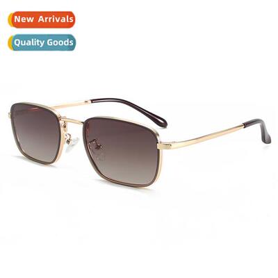 2A285 new square sunglasses popular small glasses metal full