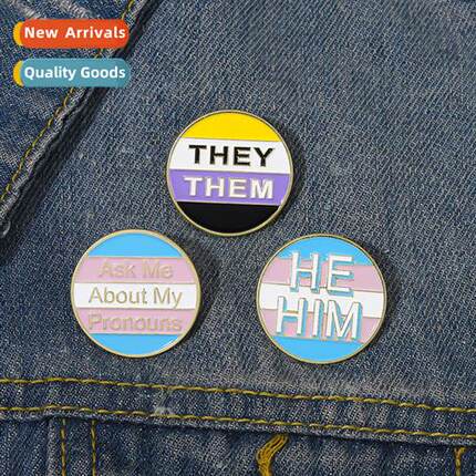 Creative colorful round persalized letters THER THEM fashi h