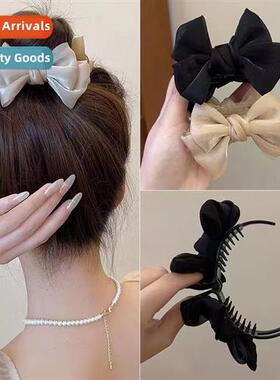 Super fairy bow pytail clip female French elegance senior se