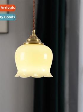 American cream wind faux jade bell orchid wall lamp aisle en