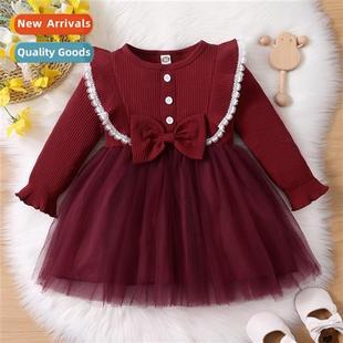 small col winter solid children new 2022 autumn Girls