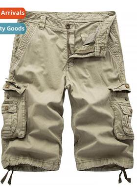 Large size mens 5 pants thin mens shorts beach pants fat pan