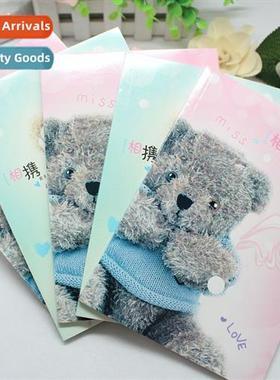 Creative statiery paper notebook fice book work notepad bear