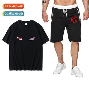 short Naruto shirt sleeved eyes wheel blood anime Japans