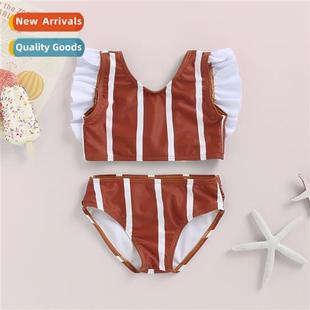 2020 Spring Autumn Girls Sleeveless Swimsu New Midd Bikini