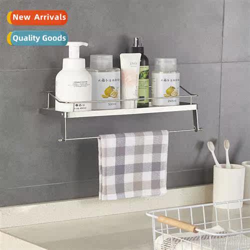 Japanese style stainless steel nail-free wall-mounted shelf
