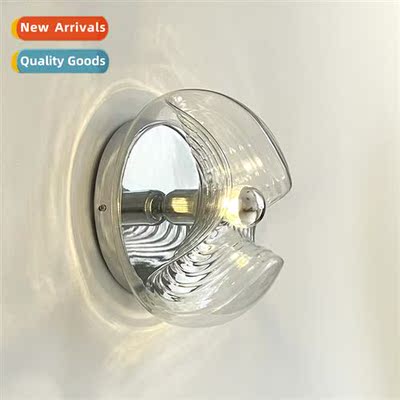 Antique glass wall scce light luxury bedroom bedside lamp co