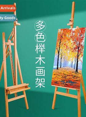 Solid wood art easel beech wood frt tilt lifting rear suppor