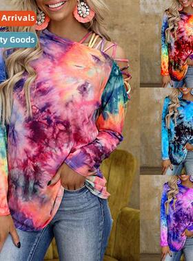 2023 Spring  Summer Tie-Dye Printing Lg Sleeve Strapless Sex