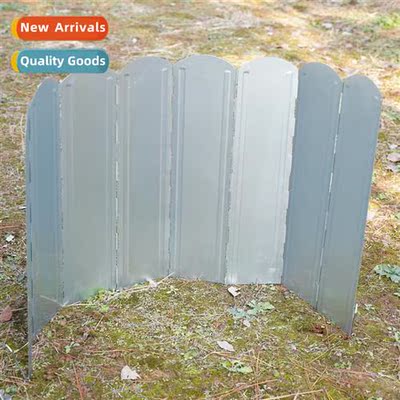 Outdoor camping windshield zinc alloy combined wind and rain