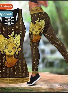 Various Animals 3D Digal Printing Hollow Out Women Tank Top