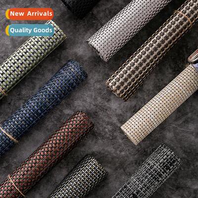 Teslin pvc western food mat high grade woven placemat 4*4 pl