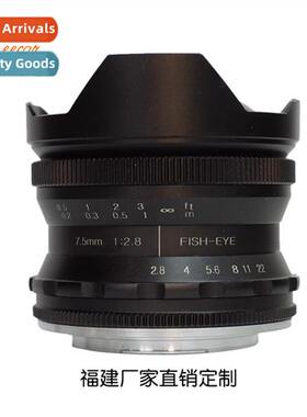 7.5MM F2.8 Fisheye Micro Lens Native FX Mount 适用Fuji Camer