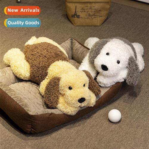 Sao doodle genuine two-color curly dog plush toys cute doll