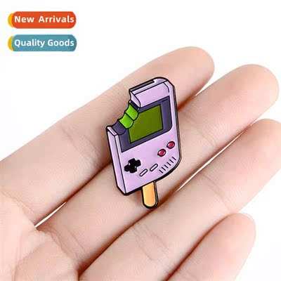 Creative brooch Cute alloy popsicle game machine gap cool su
