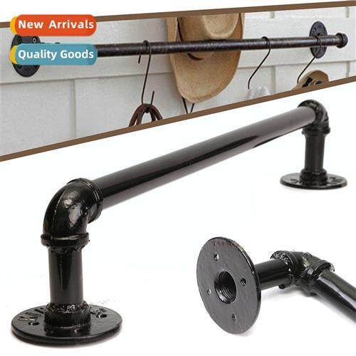 Vintage 6-point galvanized pipe towel rack Shower Bathroom b