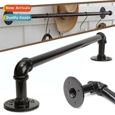 Vintage 6-point galvanized pipe towel rack Shower Bathroom b