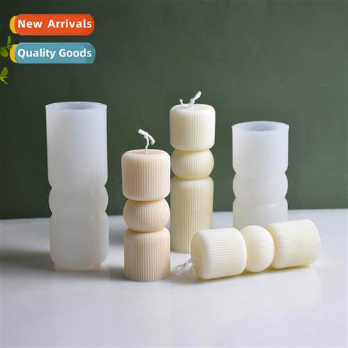 Candle aromarapy mould geometric pillar ornament plaster mak