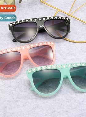 20036 Fashi diamd-set sunglasses women 2019 new color sungla