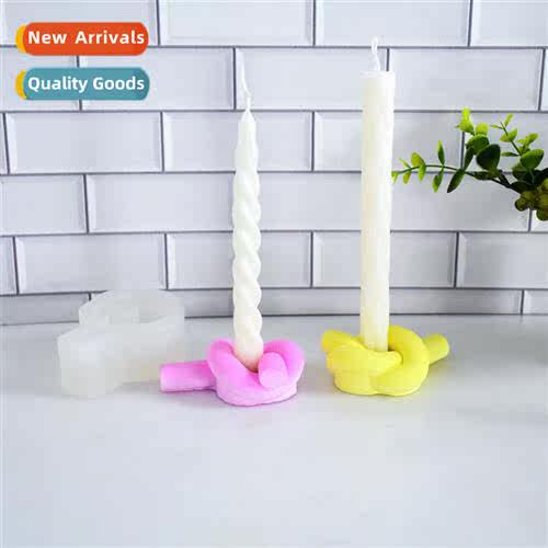 Candle Placement Decorati Making Mould Plaster Candle Holder