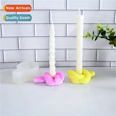 Candle Placement Decorati Making Mould Plaster Candle Holder