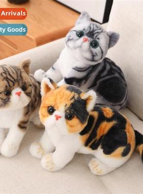 Simulati cat plush toy carto dolls cute st cat compani dolls