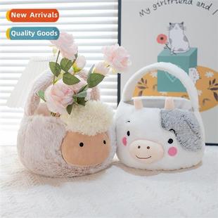 sheep children plush girl moe cow baa basket carto New