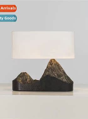 Chinese table lamp creative zen mountain decorative art beds