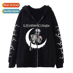 ladies sweatshirt hoodie gothic butterfly dark couple style