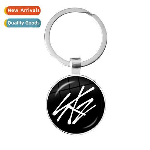 Kpop straykids star peripheral time gemste keychain straykid