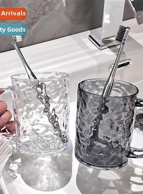 Light luxury household glacier pattern mouthwash cup transpa