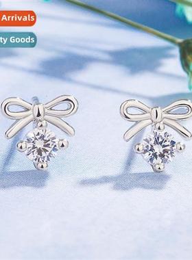 n lovely sweet earrings zircia bow tie exquise earrings supe