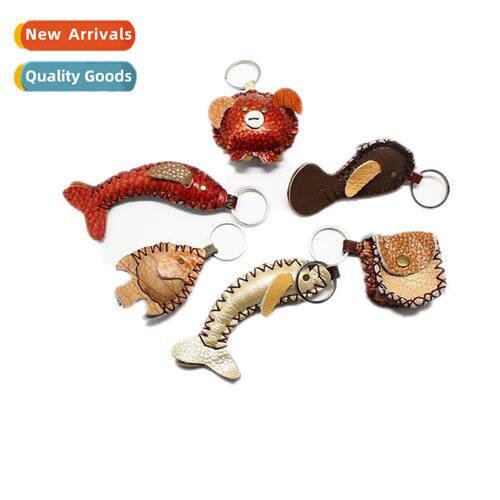 New gift keychain imati lear animal creative key pendant rin