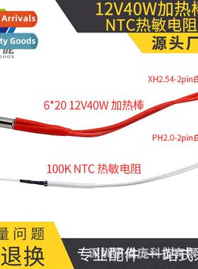 100K NTC rmistor wire length PH2.0-2PIN terminal 6*20 12V40W