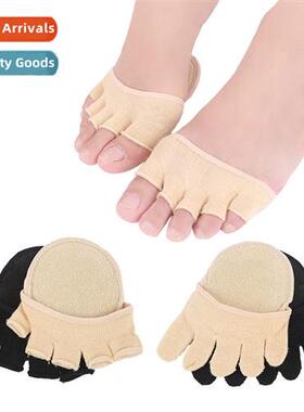 Open-toe five finger socks women high heels invisible shallo