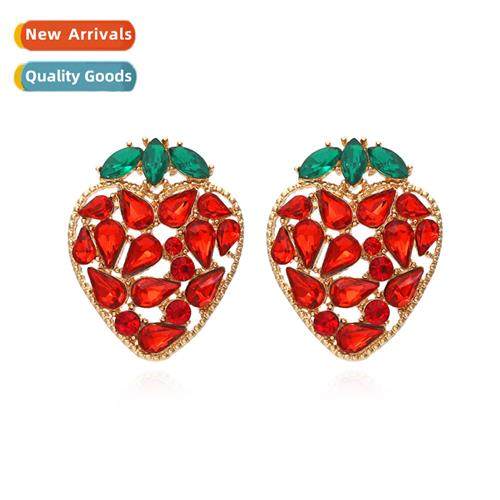 Creative alloy diamd earrings retro fashi fru earrings tempe