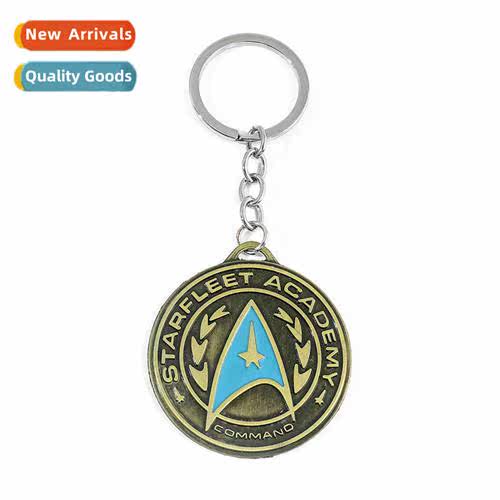 Star Trek Badge Keychain Star Trek Inial Captain Logo Alloy